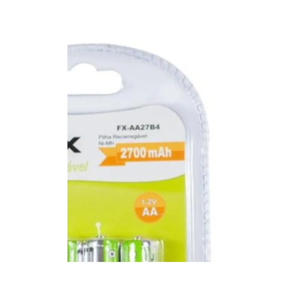 Imagem 2 de 5 do produto Bateria / Pilha Recarregável 2700mah Com 4 Fx-aa27b4