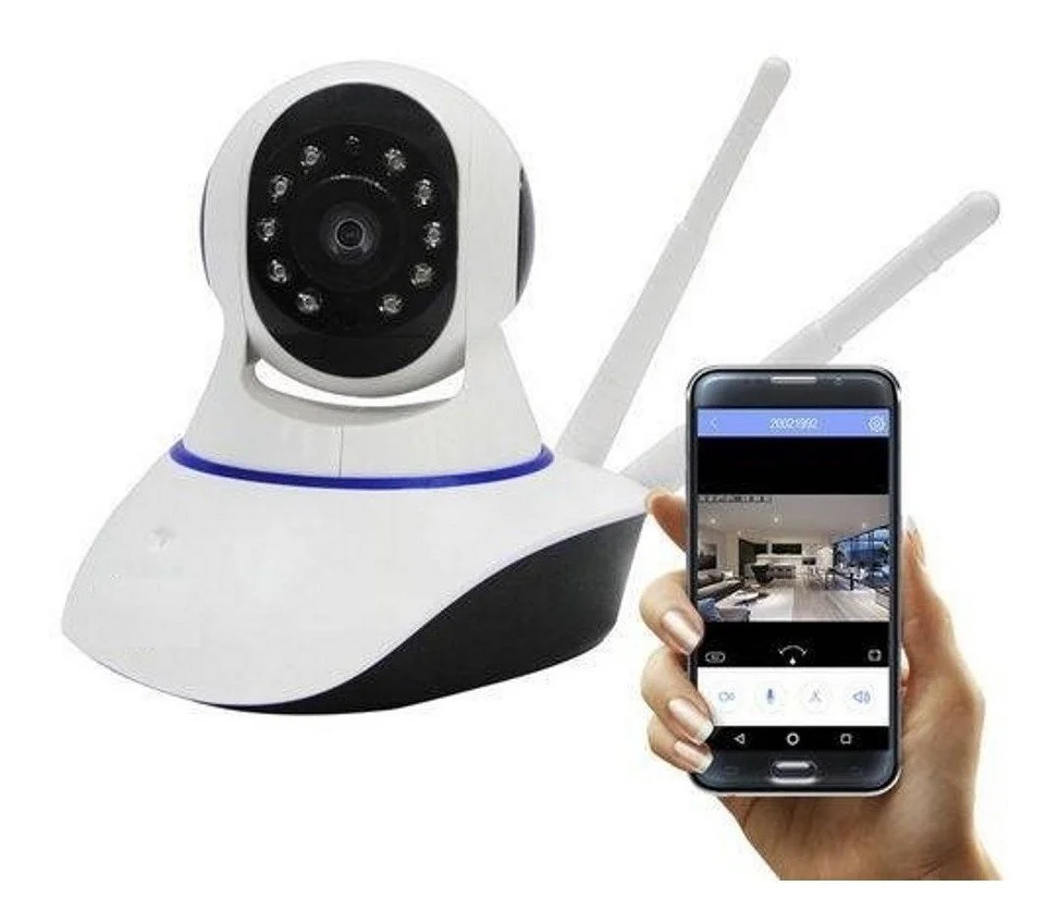 Camera Ip, Dois Receptores De Antena, Wifi, Q5