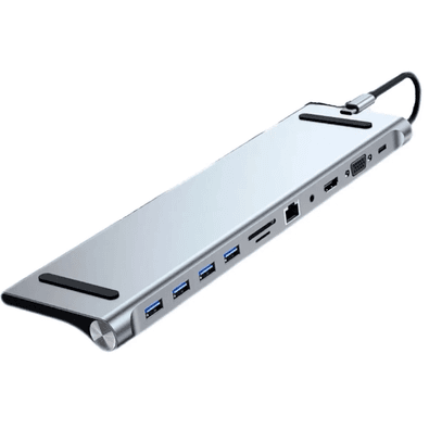Hub Extensor 11 Em 1 Exbom, USB Tipo-C - Byl-2003