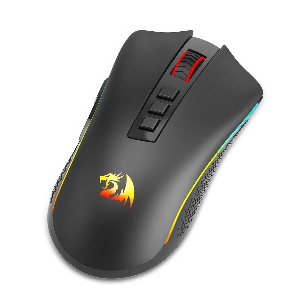 Mouse Gamer Redragon Cobra Pro, 16000 DPI, 8 Botões Programáveis, RGB, Preto