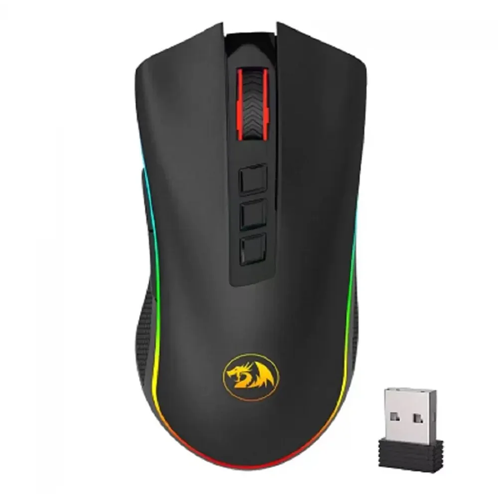 Mouse Gamer Redragon Cobra Pro, 16000 DPI, 8 Botões Programáveis, RGB, Preto