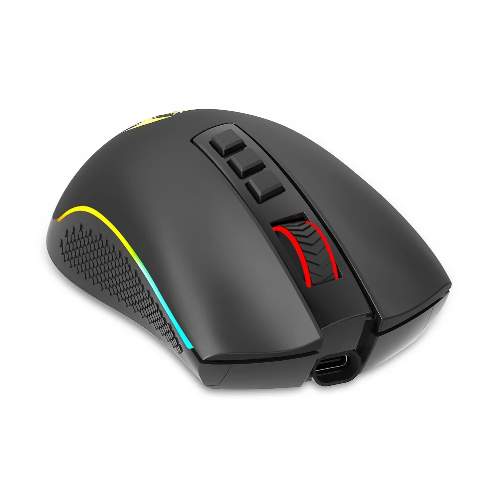 Mouse Gamer Redragon Cobra Pro, 16000 DPI, 8 Botões Programáveis, RGB, Preto