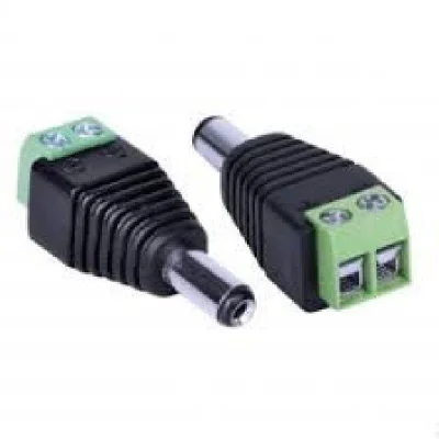 Plug Borne - P4 Macho Com Borne 2.1 /5.5mm - Parafu, 10 Peças