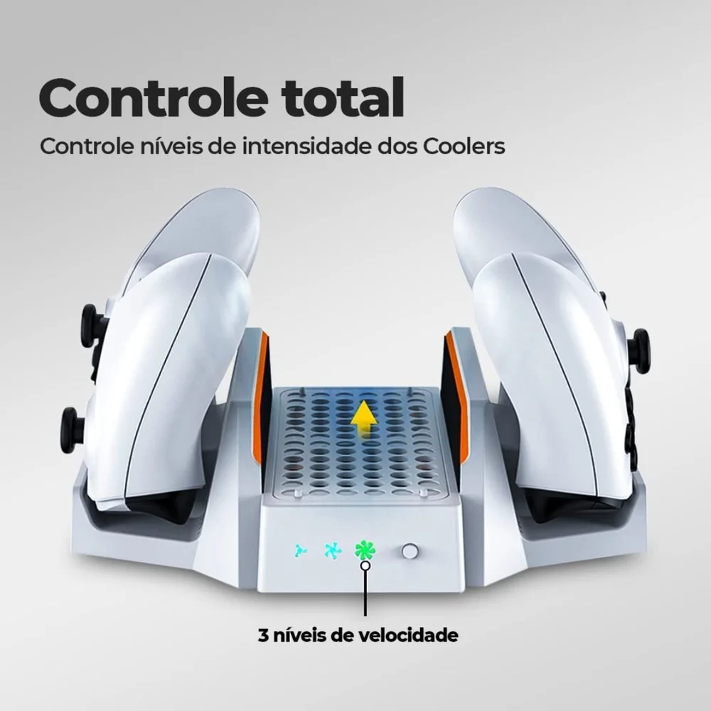 Imagem 3 de 5 do produto Base Dobe Cooler Xbox Series S Carregador Controle Bateria 800mah