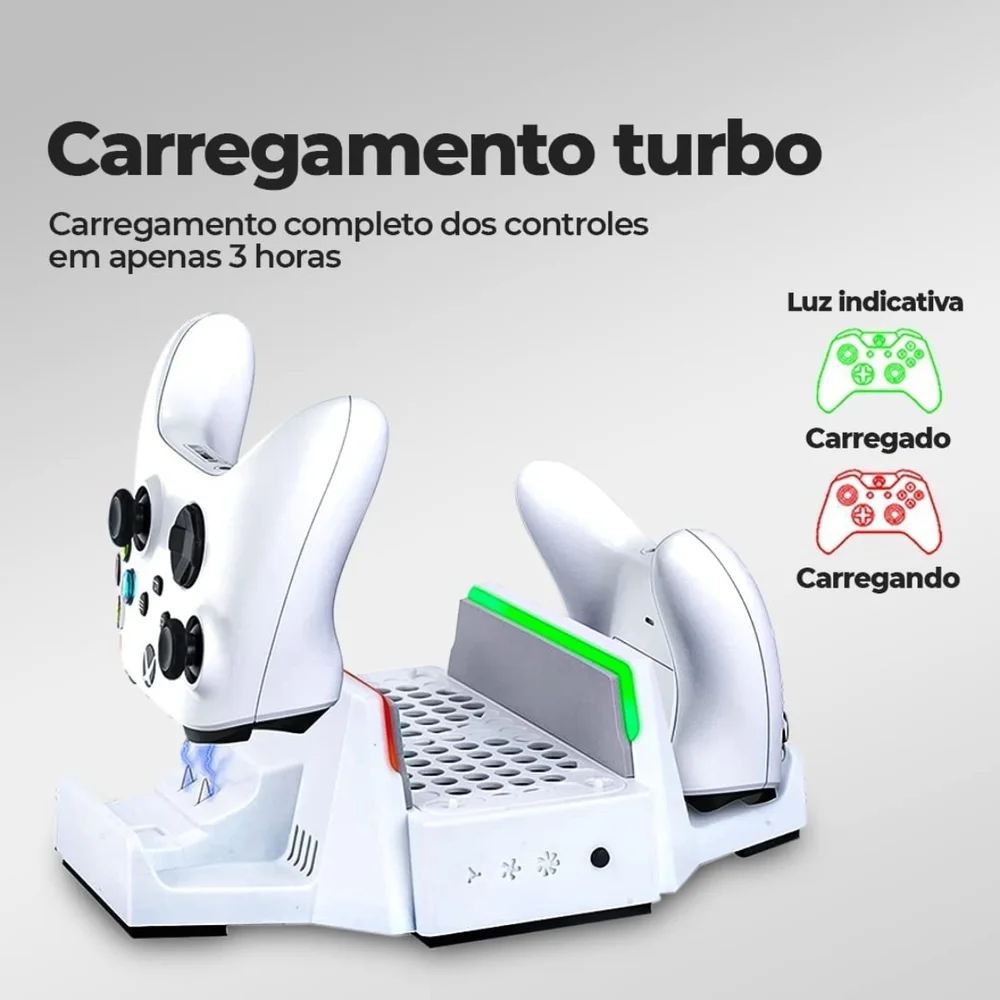 Imagem 5 de 5 do produto Base Dobe Cooler Xbox Series S Carregador Controle Bateria 800mah