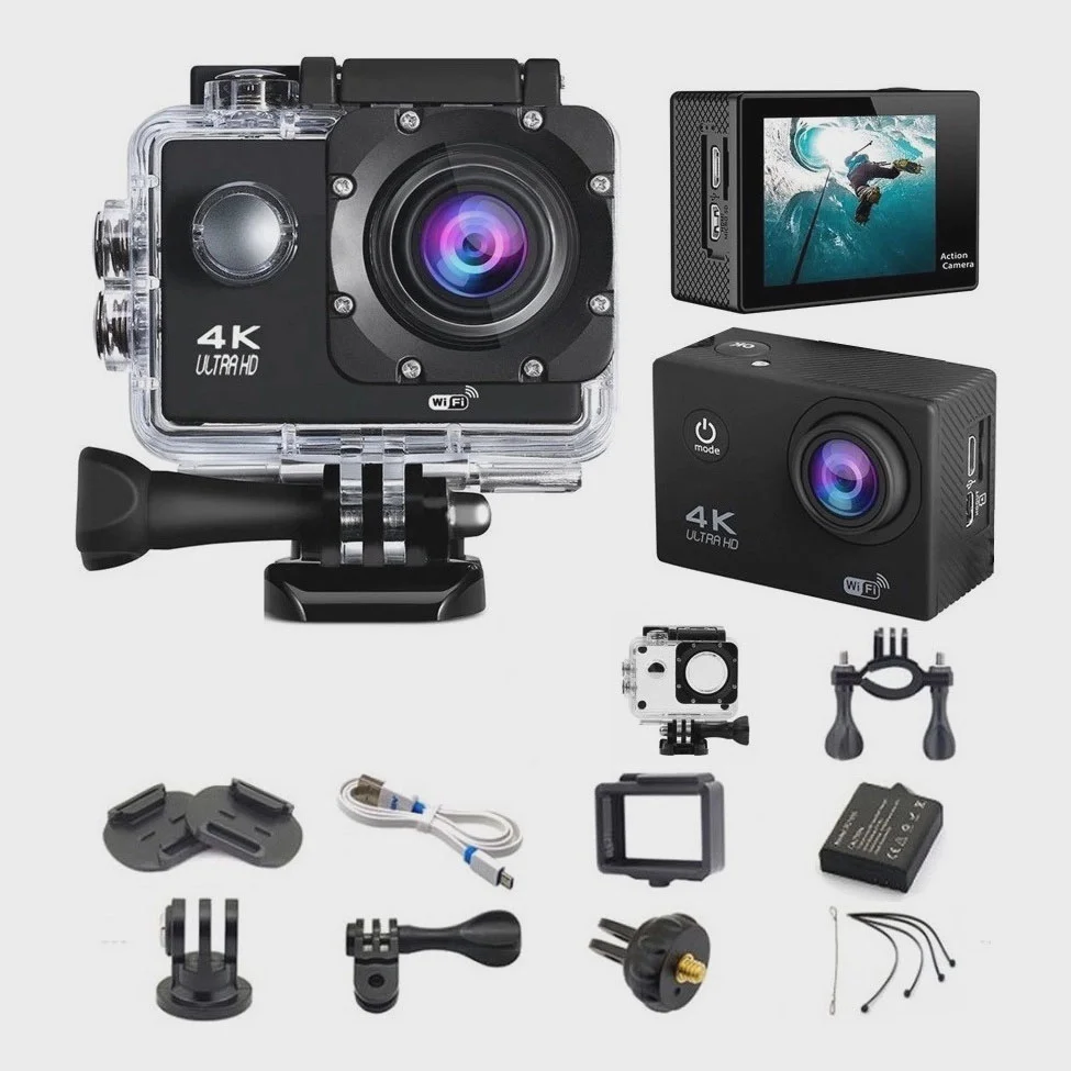 Câmera Action Go Cam Pro Sport Ultra 4k, Com Assesorios