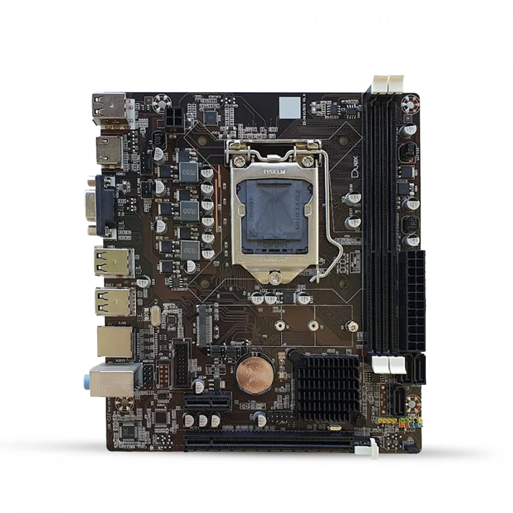 Placa Mãe Duex Dx-h61zg M2, Chipset H61, Intel LGA 1155, Matx, DDR3, 2ª E 3ª Geração 6