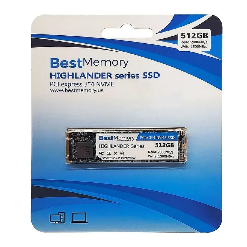 SSD Pci Express M.2 Nvme 512GB - Bestmemory