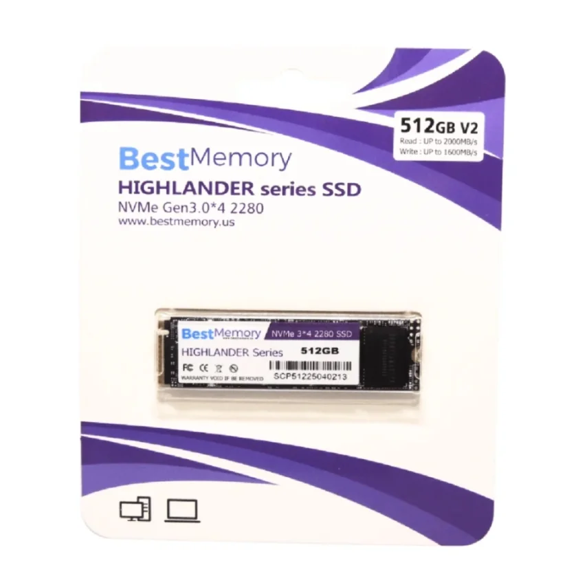 Imagem 2 de 5 do produto SSD Pci Express M.2 Nvme 512GB - Bestmemory
