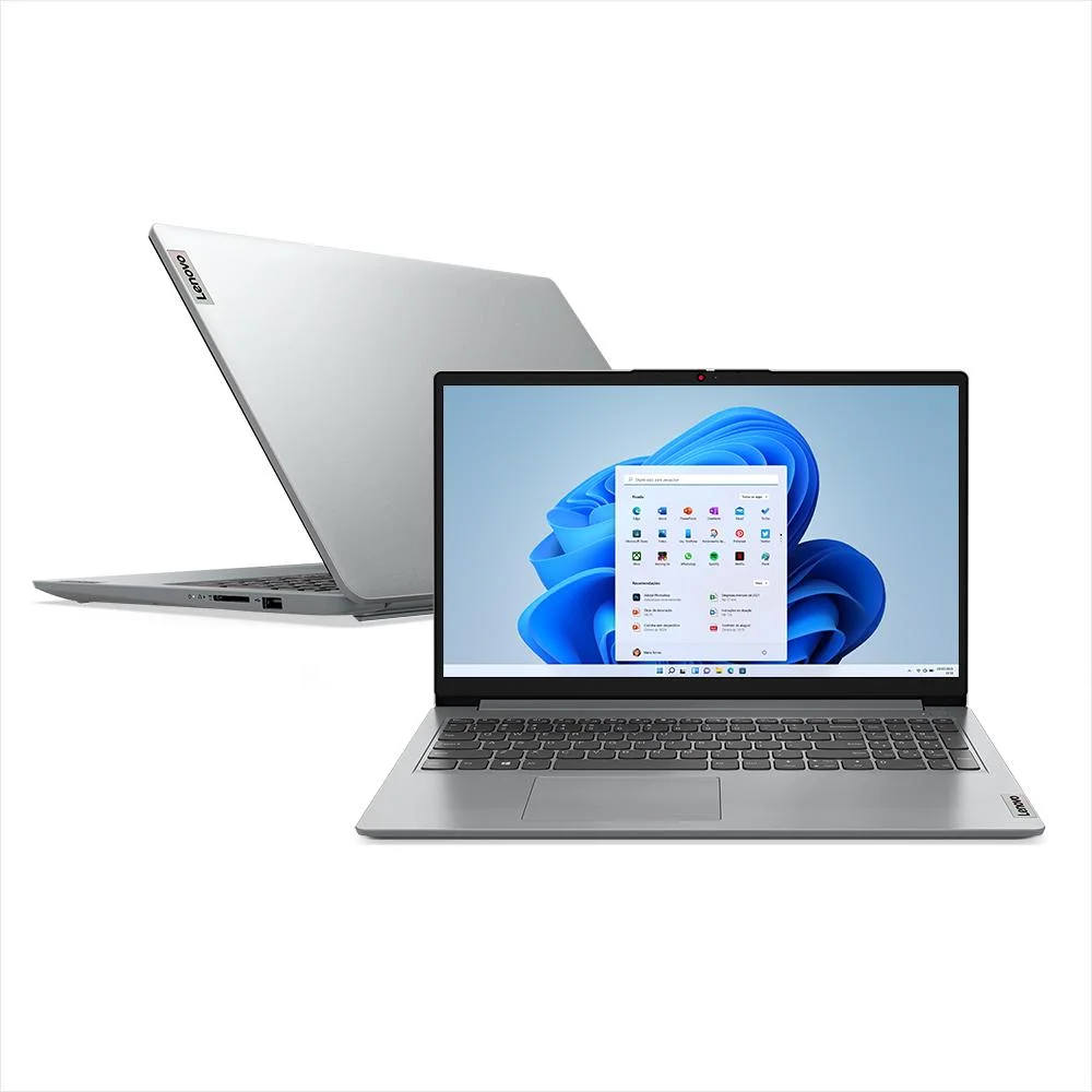 Notebook Lenovo Ultrafino Ideapad 1 R5-7520u 8gb 512gb SSD Windows 11 15.6´´ 82x5000gbr Cloud Grey Notebook Lenovo Ultrafino Ideapad 1 R5-7520u 8gb 512gb SSD Windows 11 15.6´´ 82x5000gbr Cloud Grey