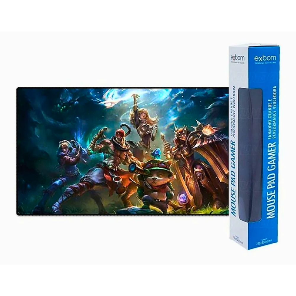 Imagem 2 de 3 do produto Mouse Pad Personalizado Exbom, Extra Grande  de 700x350mm - Mp-7035c10