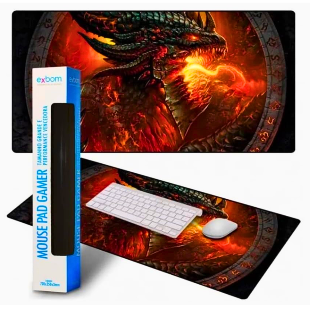 Imagem 2 de 5 do produto Mouse Pad Personalizado Exbom, Extra Grande Game de 700x350mm - Mp-7035c01