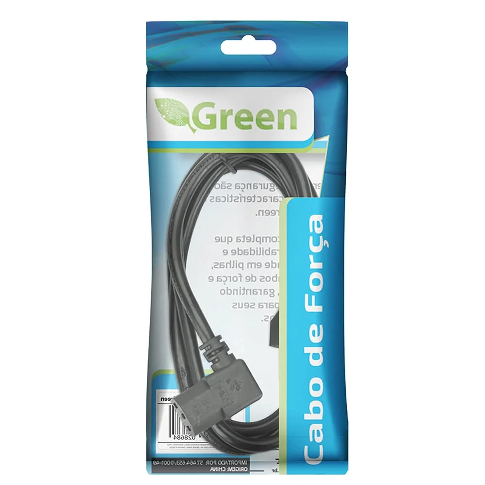 Imagem 2 de 5 do produto Cabo Tripolar Green, 90 Graus, 1.50 Metros, 20a