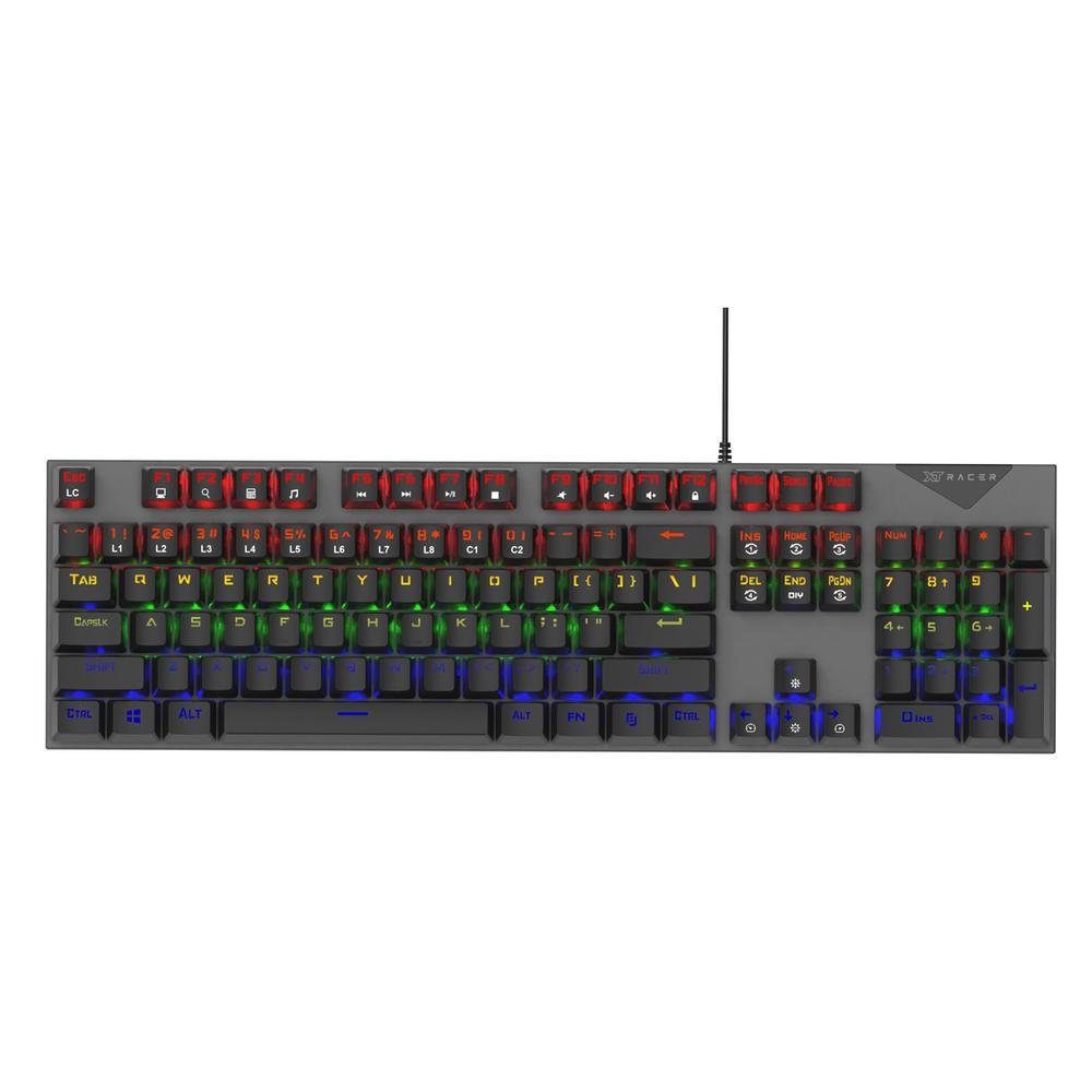 Teclado Com Fio Gamer Xt Racer, RGB, 104 Teclas, ABNT2 - Xtk_110 Teclado Com Fio Gamer Xt Racer, RGB, 104 Teclas, ABNT2 - Xtk_110