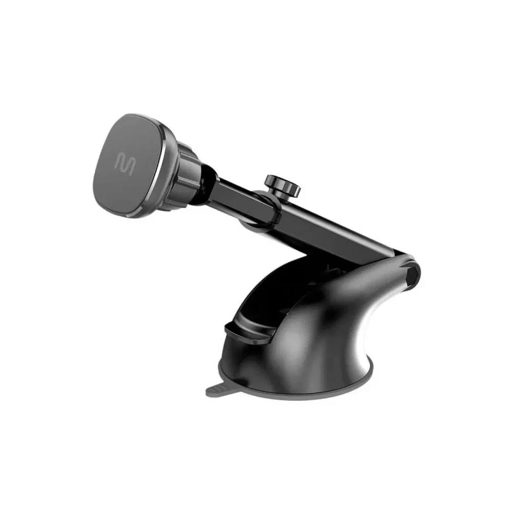 Suporte Veicular Multi Articulado, P/ Smartphone, C/ Anel Magnético, Preto - Ac402