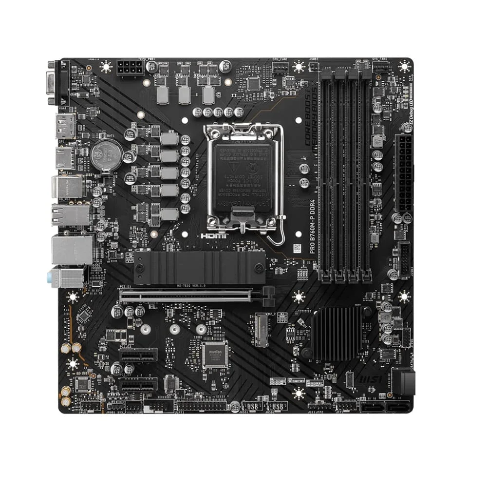 Placa Mãe Msi Pro B760m-p, DDR4, Chipset B760, Intel, LGA 1700, ATX, 911-7e02-001