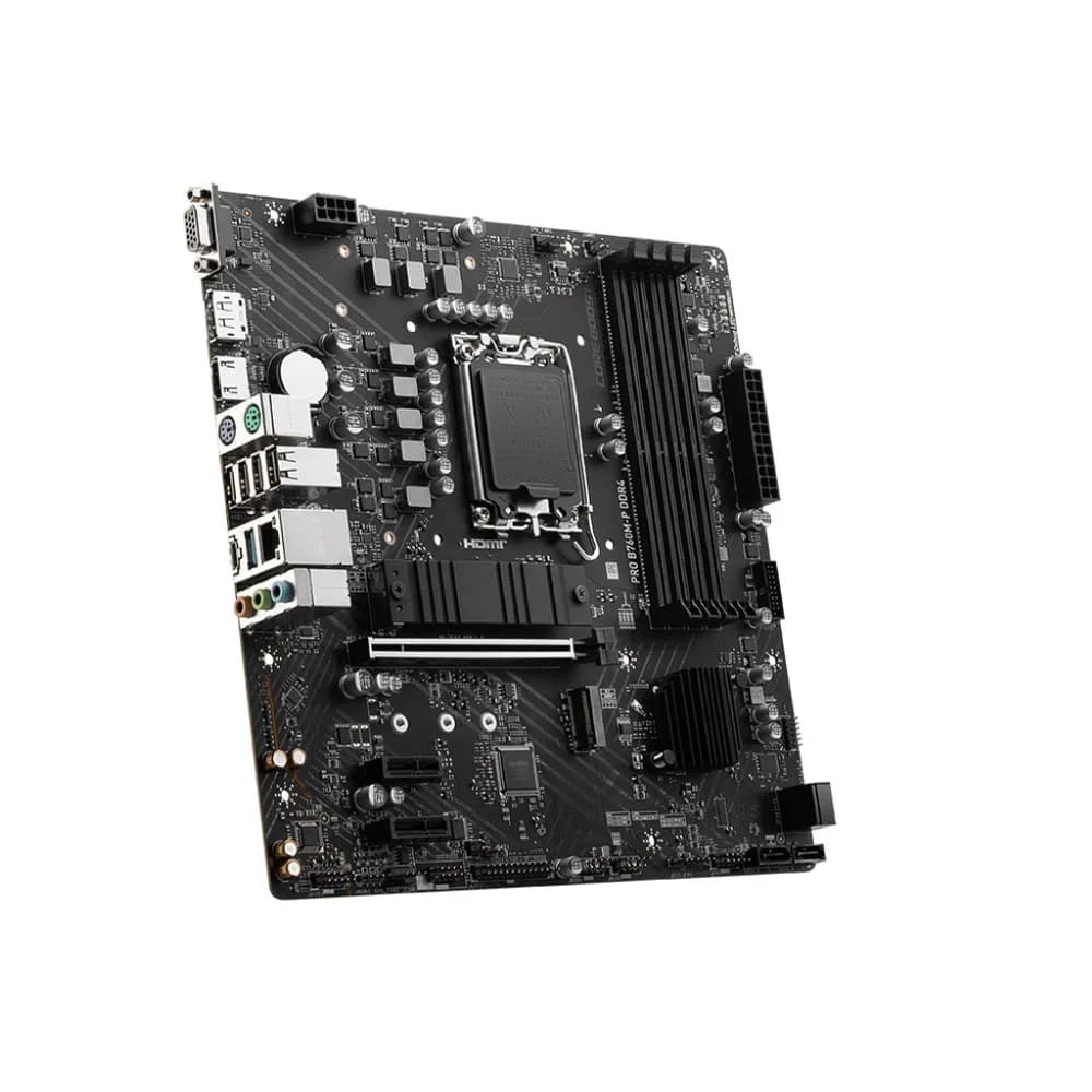 Imagem 2 de 5 do produto Placa Mãe Msi Pro B760m-p, DDR4, Chipset B760, Intel, LGA 1700, ATX, 911-7e02-001