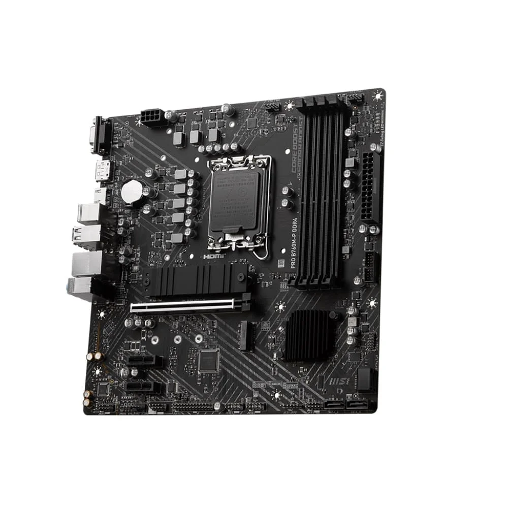 Imagem 4 de 5 do produto Placa Mãe Msi Pro B760m-p, DDR4, Chipset B760, Intel, LGA 1700, ATX, 911-7e02-001
