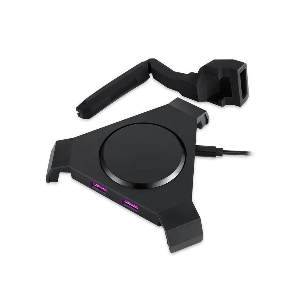 Imagem 2 de 3 do produto Organizador De Cabo Motospeed Q20, USB, 143x124x30mm, Preto