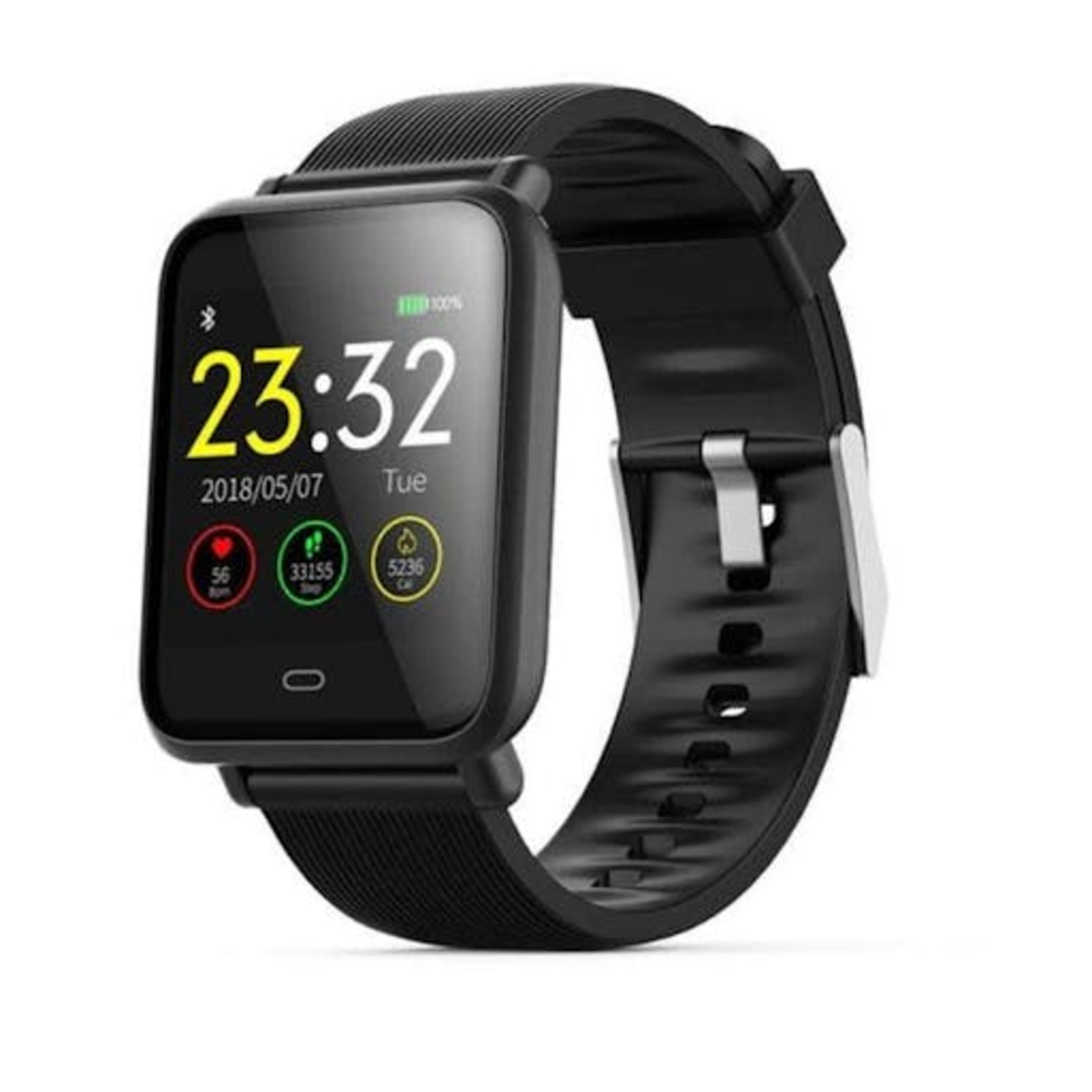 Smartwatch Q9, Bluetooth, Pressão Pulso Fitness, Preto