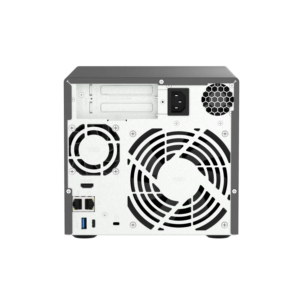 Storage Qnap Intel Pentium Gold G7400, 3.7ghz 2, Core, 8GB, DDR4, 4 Baias Torre - Tvs-h474-pt-8g