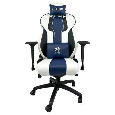Cadeira Gamer G-hox Ch-8701, Branco, azul