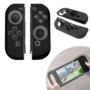 Capa Case Silicone Radalishop, Para Nintendo Switch Joycon, Proteção Para Controle Joy Con, Preto