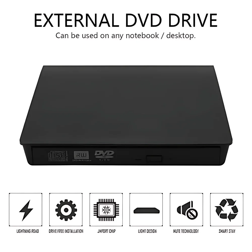 Case Para Gravador De Dvd USB, 2.0 9.5mm, Preto - Gv-u3 F3 Case Para Gravador De Dvd USB, 2.0 9.5mm, Preto - Gv-u3 F3