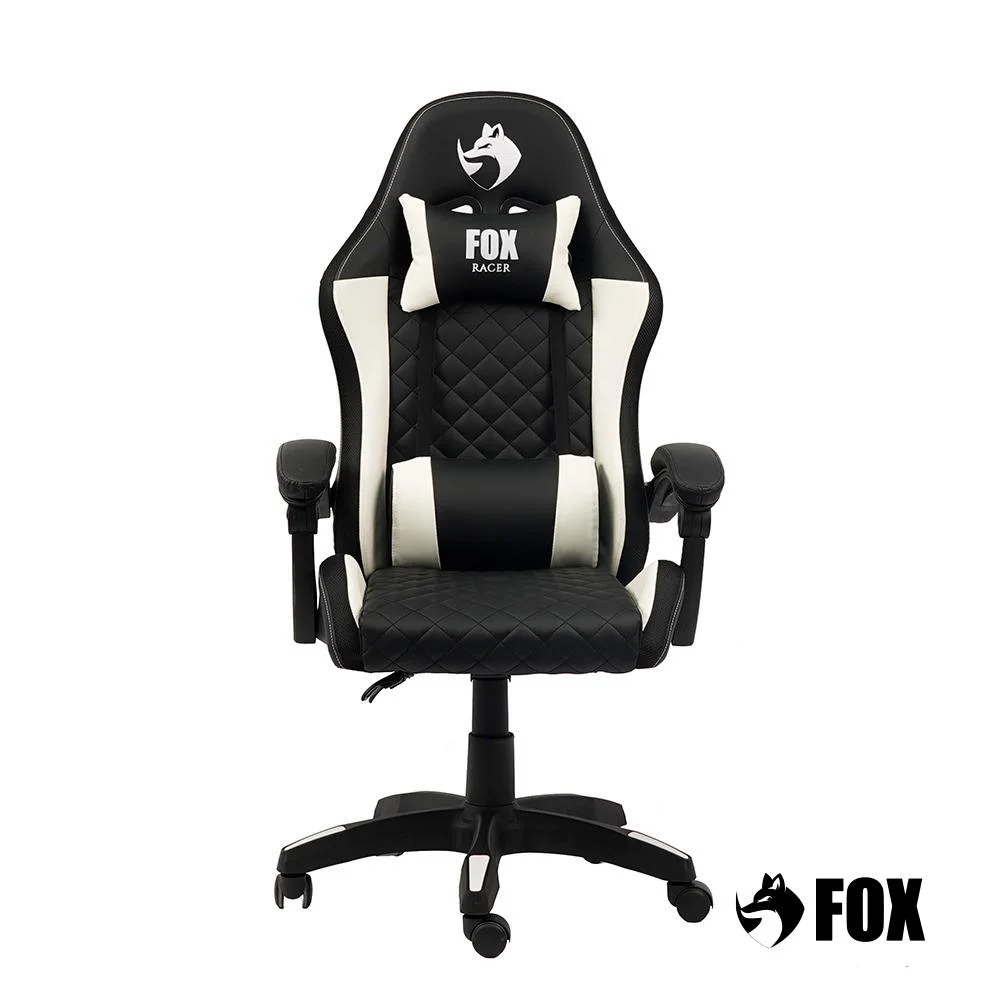 Cadeira Gamer Fox Vulpes, Com Ajuste Reclinável, Com Almofadas Até 110kg, Branco