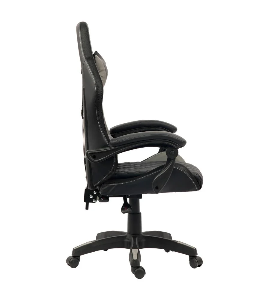 Cadeira Gamer Fox Vulpes, Até 110Kg, Reclinável, Com Almofadas, Com Ajuste, Cinza Cadeira Gamer Fox Vulpes, Até 110Kg, Reclinável, Com Almofadas, Com Ajuste, Cinza