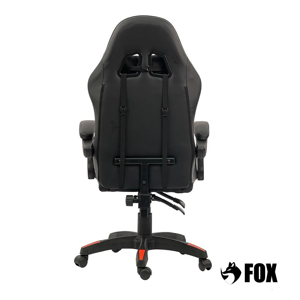 Cadeira Gamer Fox Vulpes, Até 110Kg, Reclinável, Com Almofadas, Com Ajuste, Vermelho - Wz-318