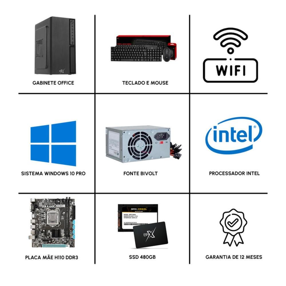 Computador I5 6500 16gb SSD 480 Wi Fi KaBuM