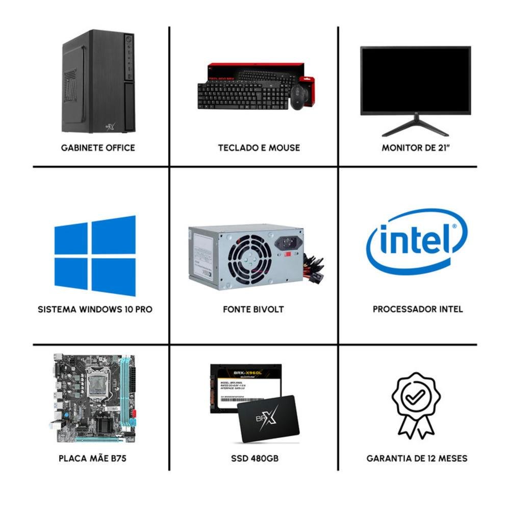 Computador I5 3570 16GB SSD 480 KaBuM
