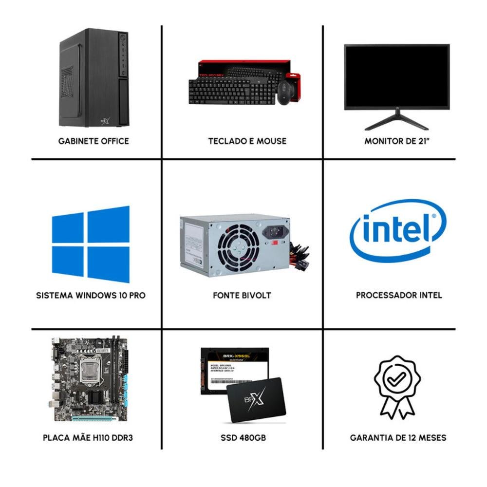 デスクトップPC　Core i5 6500 PC Completo Brx I5 16GB SSD 480GB WiFi KaBuM