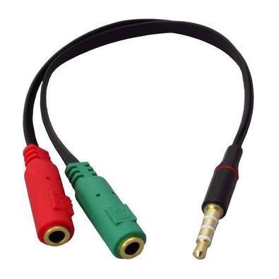 Cabo Adaptador De Fone,  1 Entrada, 2 Saidas