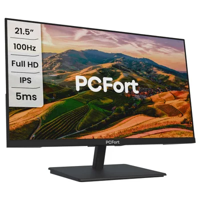 Monitor PCFort T217 21.5" IPS, Full HD, VGA, HDMI - VESA