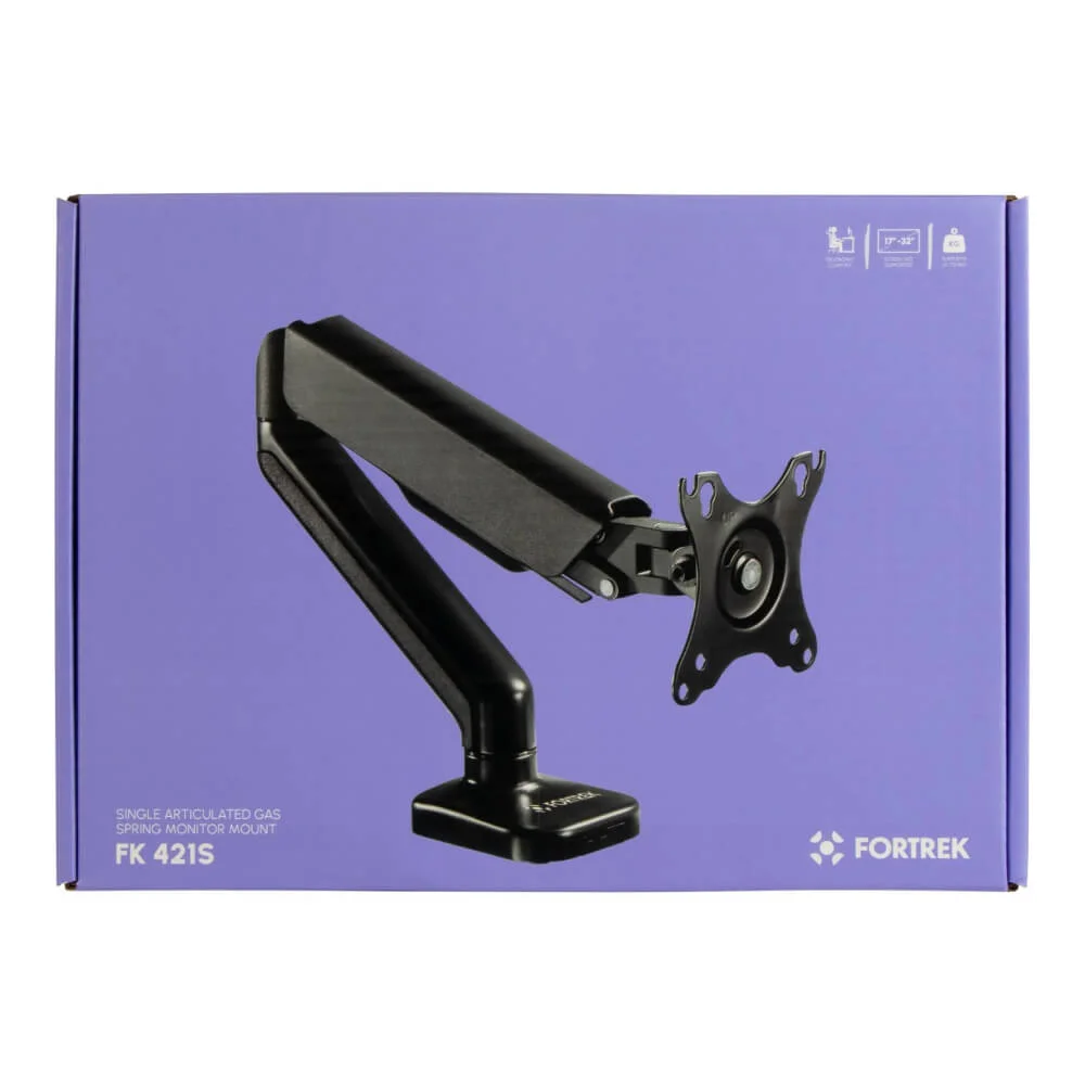 Imagem 4 de 5 do produto Suporte Articulado Fortrek Fk425s, Para Monitor, 17 á 32 Polegadas