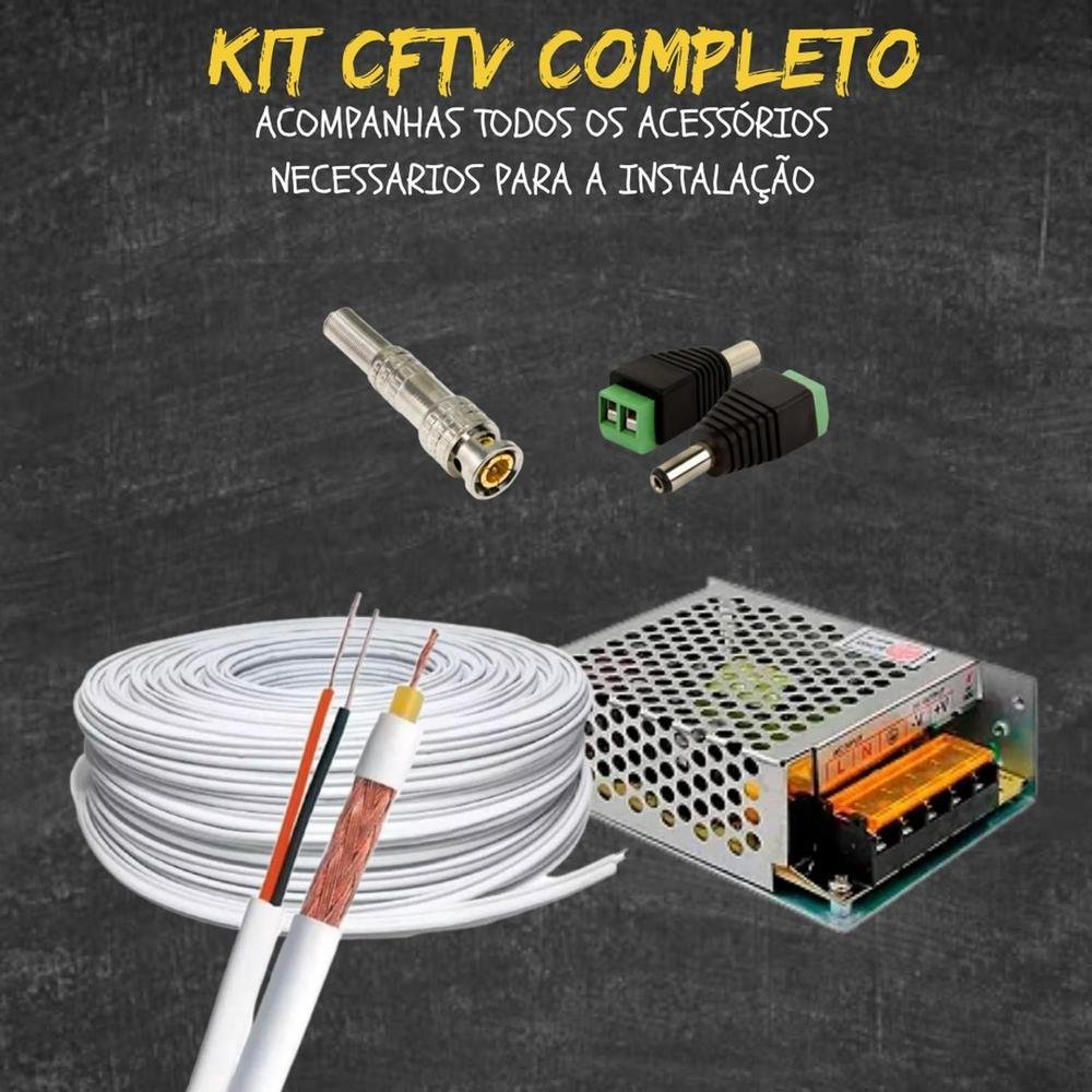 Kit 10 Cameras 1220 Intelbras, Full Color, Dvr Mhdx, 16 Ch, Color Noite, 500GB Kit 10 Cameras 1220 Intelbras, Full Color, Dvr Mhdx, 16 Ch, Color Noite, 500GB