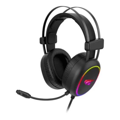 Fone De Ouvido Com Fio Headset Gamer Havit, LED, RGB, Preto - H2016d
