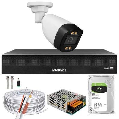 Kit 1 Câmera Segurança  Intelbras, Color 1080p 2.8mm Dvr