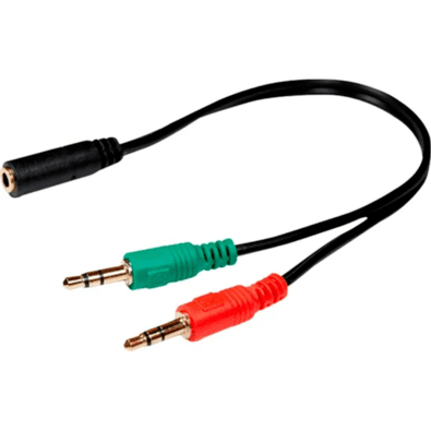 Cabo Adaptador De Fone 2 Entradas 1 Saída