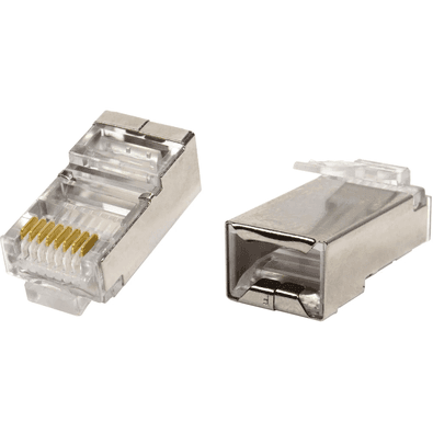 Conector RJ45 8p8c, 10 Unidades, CAT5, Blindado
