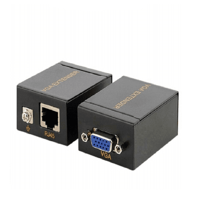 Vga Extender Com Transmissor E Receptor 60 Metro Via Cabo De Rede