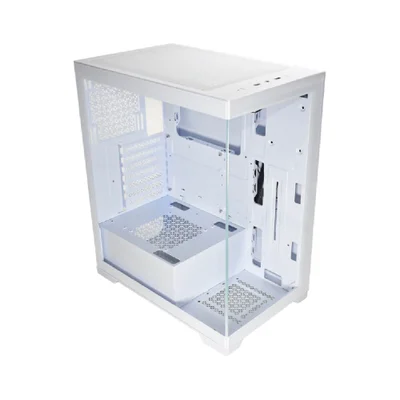 Gabinete Gamer K-mex Aqua Poseidon, Mid Tower, Vidro Temperado, ATX, Branco - Cgw1g4