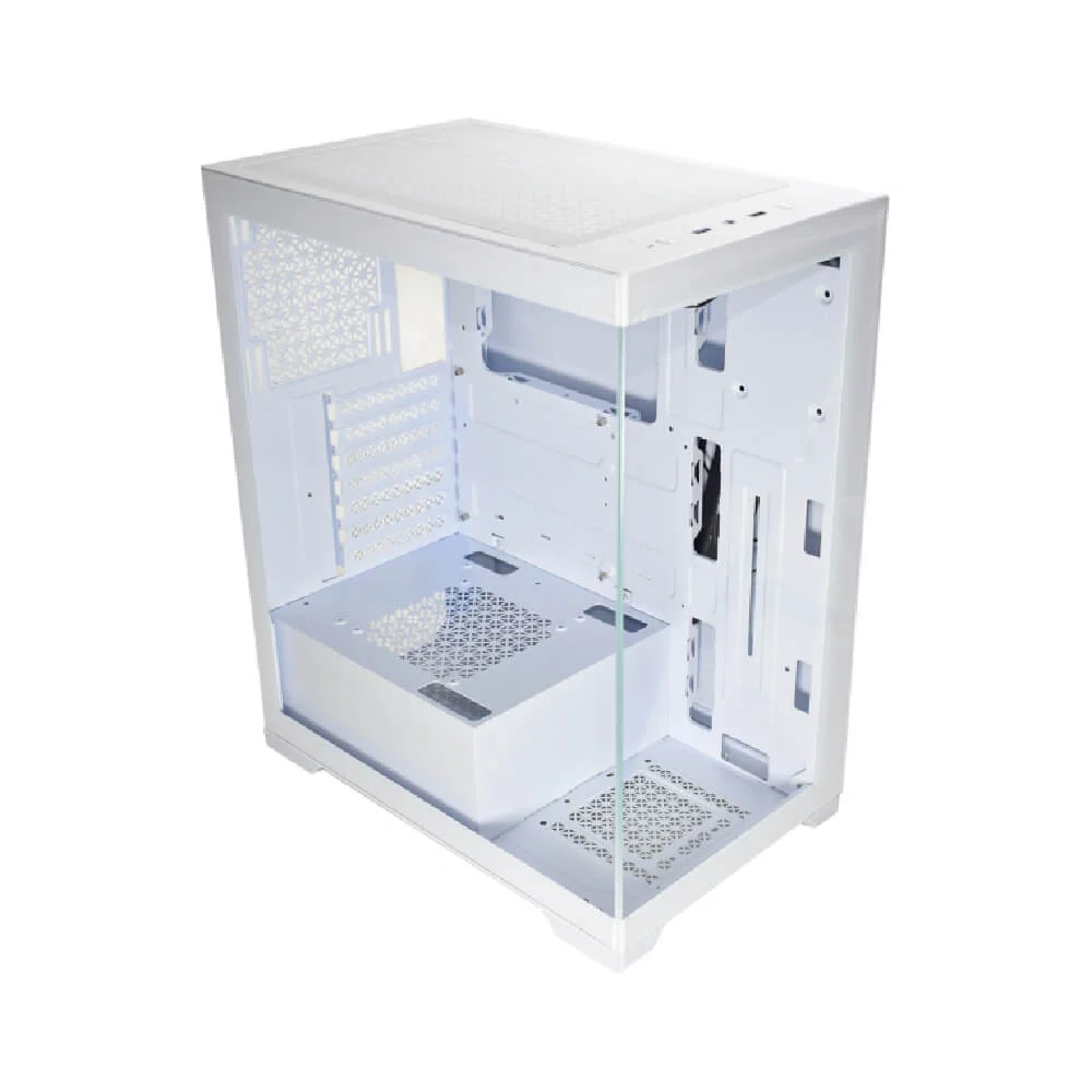 Gabinete Gamer K-mex Aqua Poseidon, Mid Tower, Vidro Temperado, ATX, Branco - Cgw1g4