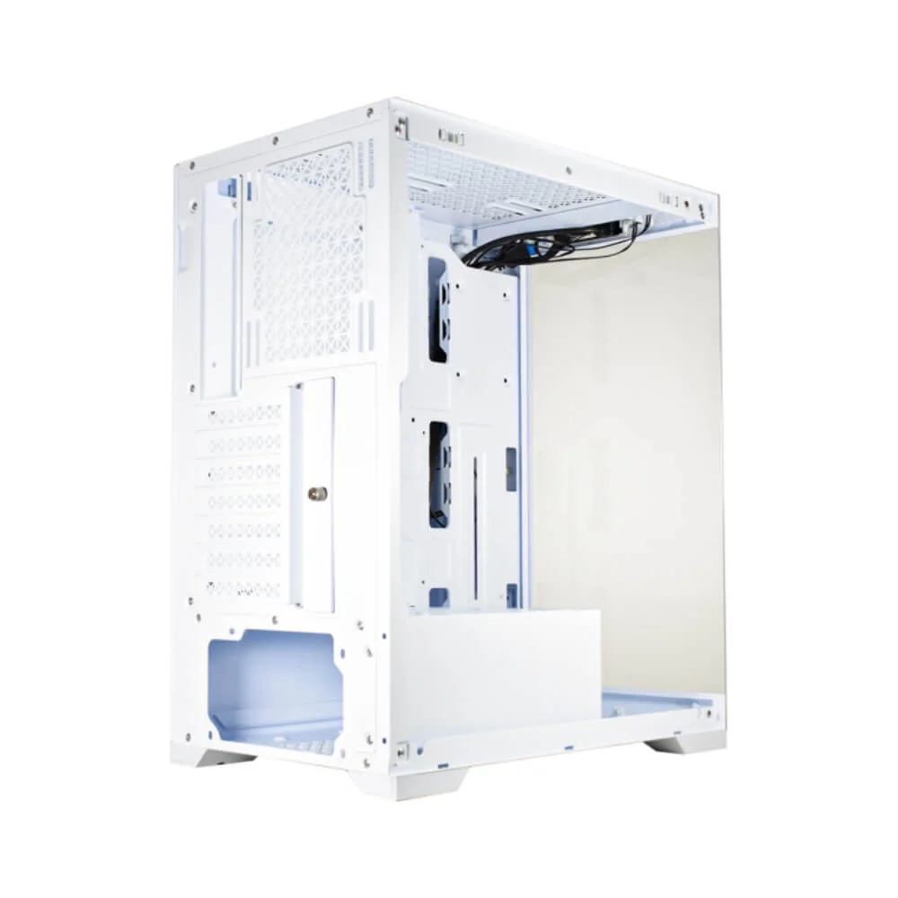 Imagem 2 de 5 do produto Gabinete Gamer K-mex Aqua Poseidon, Mid Tower, Vidro Temperado, ATX, Branco - Cgw1g4