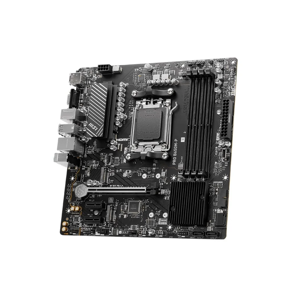 Imagem 5 de 5 do produto Placa Mãe Msi Pro B650m-p, Matx Am5 Ddr5 HDMI, Displayport Vga M.2 Usb 3.2