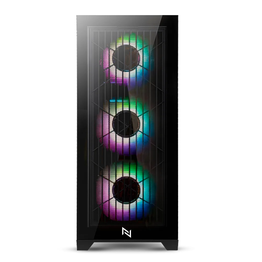 Imagem 3 de 3 do produto Gabinete Gamer Neologic Titan, ATX, Vidro Temperado, Com 3 Fans RGB, Preto - Nltitn