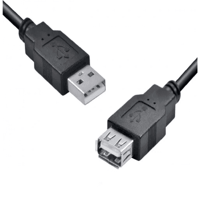 Cabo Extensor Exbom, USB-A Macho X USB-A Fêmea, 3 Metros
