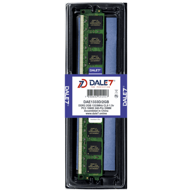 Memória Dale7, 2GB, 1333Mhz, DDR3, Desktop, 1.5v
